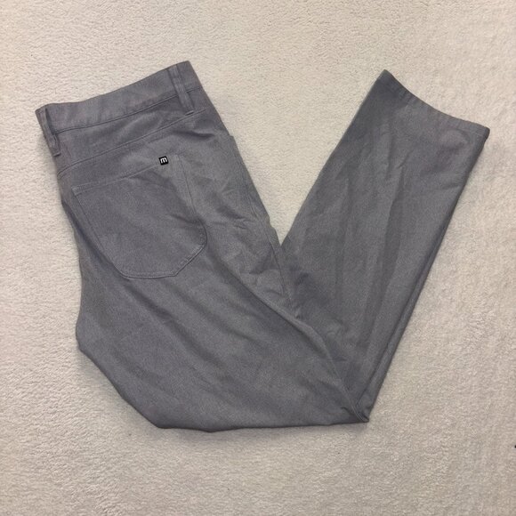 Travis Mathew Pants Mens 38x32 Light Grey Golf Prep Office Casual Slacks - Picture 1 of 7